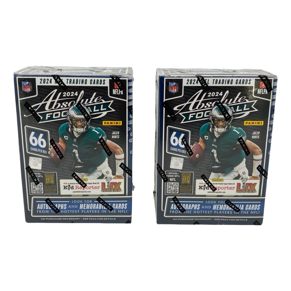 (LOT OF 2) Panini Absolute Football 2024 Blaster Boxes Factory Sealed NFL